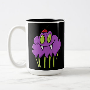Personalized Cute Purple Vampire Cupcake Mug