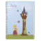 Personalized cute rapunzel and tower notebook