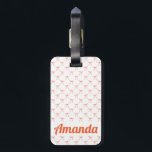 Personalized Cute Red Coquette Bow Pattern Luggage Tag<br><div class="desc">Red coquette luggage tag is perfect for your travel bag. You can change the color of the background with coquette red bow pattern by clicking on the customize it button. This cute suitcase label is a Gorgeous Decorative accessory for your honeymoon, or any other trips. You can get this unique...</div>
