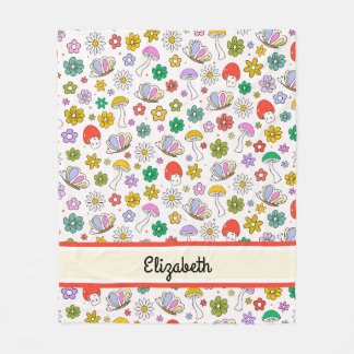 Personalized Cute Retro 90s Y2k Fleece Blanket