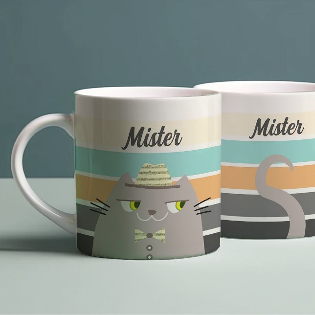 Personalized Cute Retro Coffee Mug (Creator Uploaded)