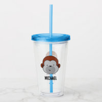 Personalized Cute Safari Monkey birthday