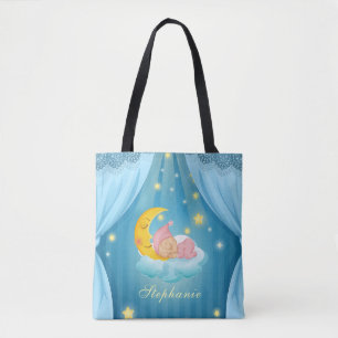 Personalized Cute Sleeping Baby   Tote Bag