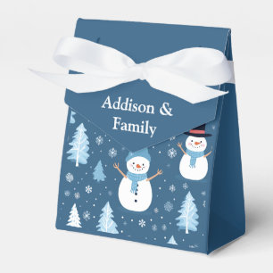 Personalized cute Snowman pattern Favour Box