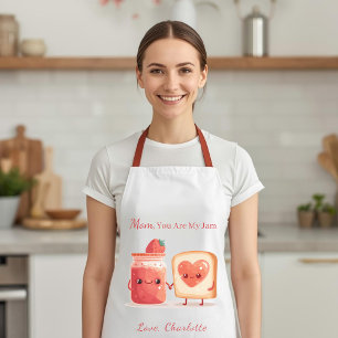 Personalized Cute Strawberry Jam Mothers Day Gift Apron