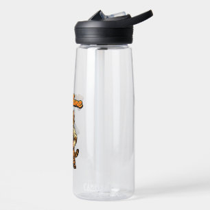 Personalized Cute Tabby Cat Mechanic Water Bottle