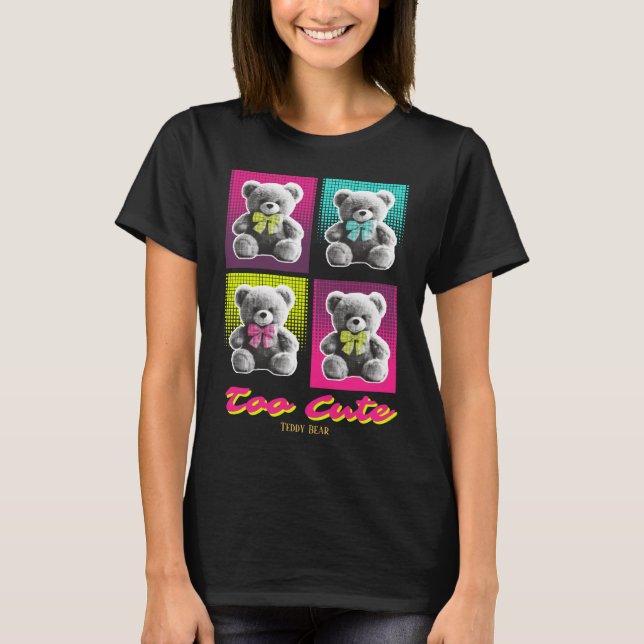 Personalized Cute Teddy Bear T-Shirt (Front)