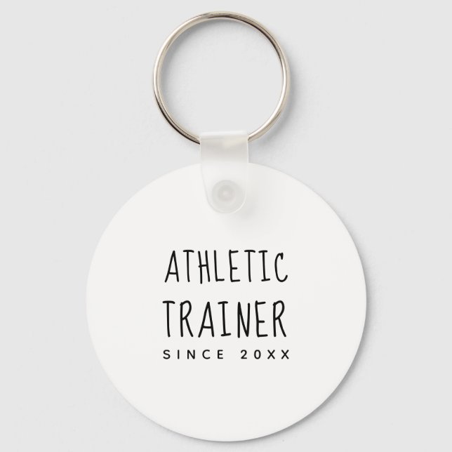 Personalized Cute & Trendy Athletic Trainer  Keychain (Front)