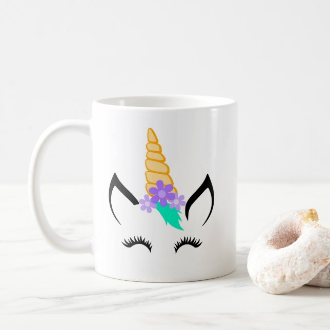 Personalized Cute Unicorn Mug (With Donut)
