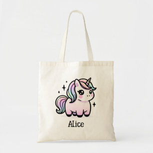 Personalized Cute Unicorn Tote Bag