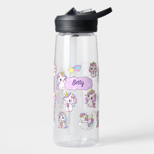 Personalized Cute Unicorn Water Bottle