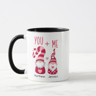 Personalized Cute Valentine Gnomes Mug