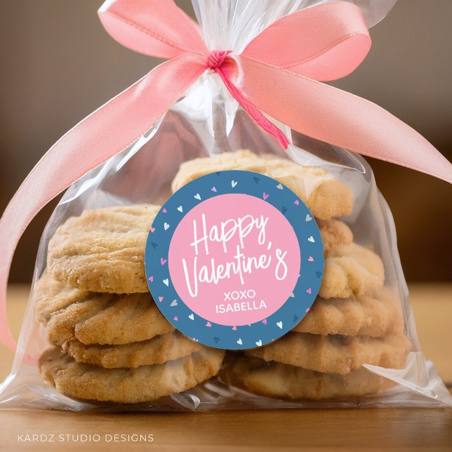 Personalized Cute Valentines Sticker (Stickers are available in 3 and 1.5 inches, choose your size before checkout.)