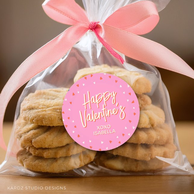 Personalized Cute Valentines Sticker (Stickers are available in 3 and 1.5 inches, choose your size before checkout.)