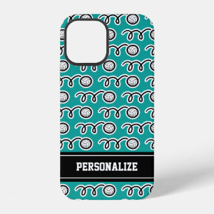 Personalized cute volleyball sports pattern girl's iPhone 12 case