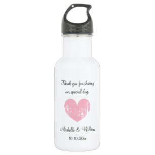 Personalized cute wedding party favour water bottl 532 ml water bottle