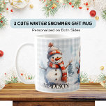 Personalized Cute Winter Snowmen Christmas Coffee Mug<br><div class="desc">Warm up your holiday season with our Personalized Cute Winter Snowmen Christmas Coffee Mug! This charming mug features an adorable winter scene with cheerful snowmen, cozy scarves, and festive hats, bringing a smile to your face with every sip. Perfect for enjoying hot cocoa, coffee, or tea during the chilly winter...</div>