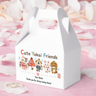 Personalized Cute Yokai Friends Mug Custom Name Favor Box