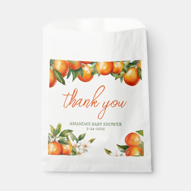 Personalized Cutie Thank You Favour Bag (Front)