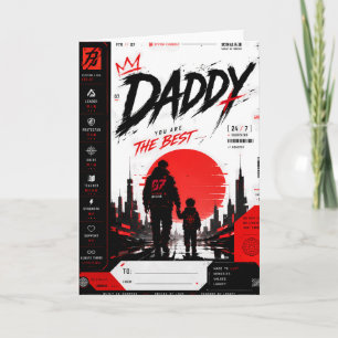 Personalized Cyberpunk Father’s Day Card