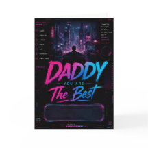 Personalized Cyberpunk Father’s Day Card