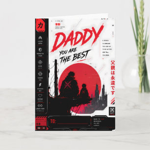 Personalized Cyberpunk Father’s Day Card