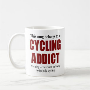 Personalized Cycling Cyclist Message On Rear Funny Coffee Mug