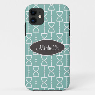 Personalized D Ring Snaffle Horse Bit ~ Teal iPhone 11 Case