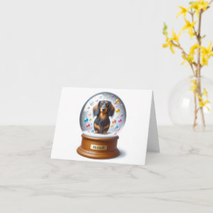 Personalized Dachshund Card