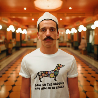 Personalized Dachshund Sausage Dog, Wiener dad T-Shirt