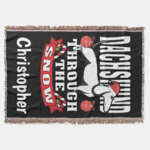 Personalized Dachshund Through The Snow Holiday