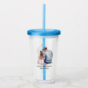 Personalized Dad and Daughter (8) Acrylic Tumbler