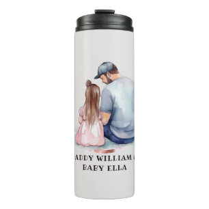 Personalized Dad and Daughter (8) Thermal Tumbler