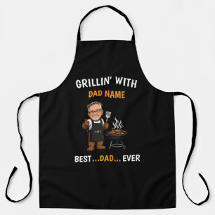 Personalized Dad BBQ Custom Dad Name Apron