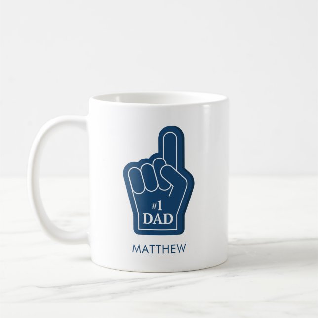 Personalized Dad Birthday Keepsake Coffee Mug (Left)