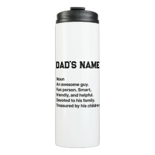Personalized Dad Definition Custom Name Thermal Tumbler