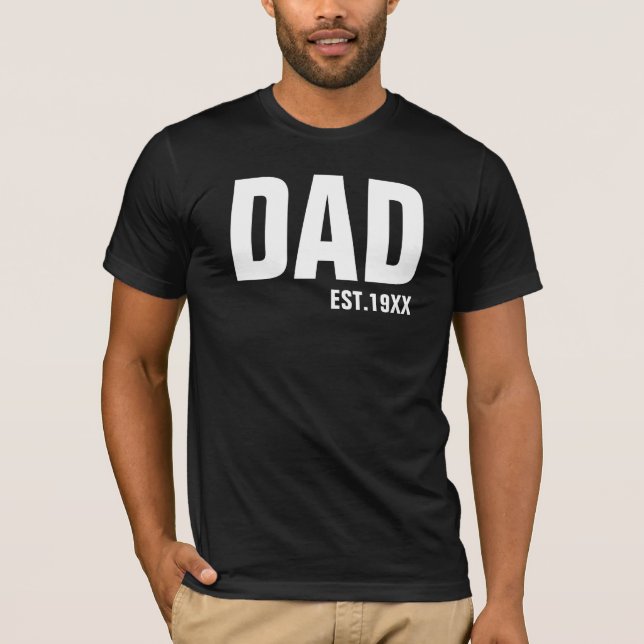 Personalized Dad Est. 19xx T-Shirt (Front)