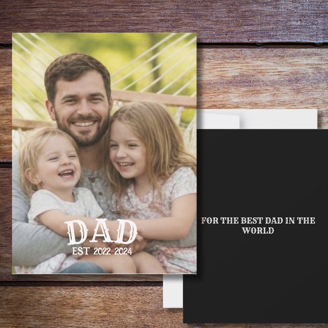 Personalized Dad EST Photo Card (Creator Uploaded)