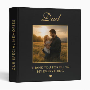 Personalized Dad Father's Day Memory Photo Album Binder