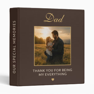 Personalized Dad Father's Day Memory Photo Album Binder
