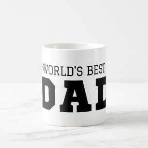 Personalized Dad Gift World Best Dad Fathers Day Coffee Mug