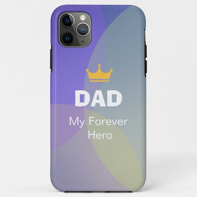 Personalized DAD Holographic Case-Mate iPhone Case (Back)