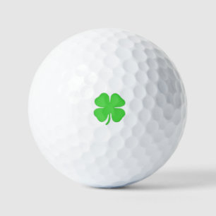 Personalized Dad Mom Novelty Irish Green Shamrock Golf Balls