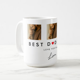 Personalized Dad Mug Child Signature Photo