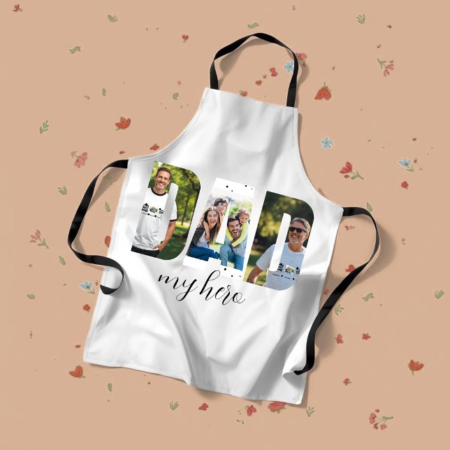 Personalized “DAD my hero” Apron (Creator Uploaded)