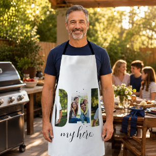 Personalized “DAD my hero” Apron