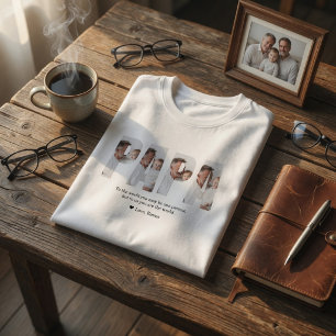 Personalized Dad Photo   Best Dad Ever Gift T-Shirt