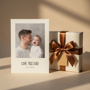 Personalized Dad Photo Card Custom Father’s Day