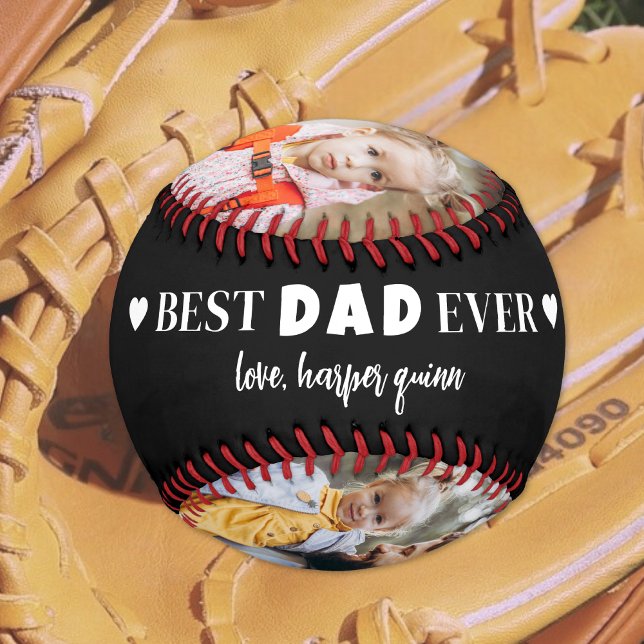 Personalized Dad Photo Collage Baseball (Personalized Dad Photo Collage Baseball )