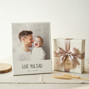 Personalized Dad Photo   Custom Father's Day Canvas Print